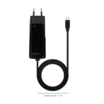 Tooq Caricabatterie portatile GaN USB-C/PD 90W - Cavo da 1,80 m - Colore nero - immagine 3