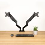 Tooq Supporto da tavolo con bracci articolati per 2 monitor da 13"-34" - Girevole e inclinabile - Pistone a gas - Peso massimo 10 kg per braccio - VESA 100x100 mm - immagine 4