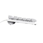 Trust Tastiera a membrana USB - Illuminazione LED - Cavo da 1,35 m - Colore bianco - immagine 3