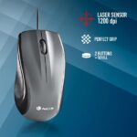 NGS Musk Mouse USB 1200 dpi - Laser - 3 pulsanti - Utilizzo ambidestro - Colore nero - immagine 4