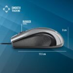 NGS Musk Mouse USB 1200 dpi - Laser - 3 pulsanti - Utilizzo ambidestro - Colore nero - immagine 5