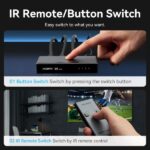 Vention Switch/Splitter HDMI 2.1 - 3x HDMI 2.1 Femmina 8K - USB-C - Colore Grigio - immagine 5