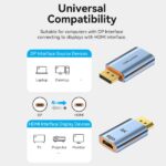 Vention Adattatore Displayport 1.4 8K maschio a HDMI 2.1 8K femmina - Colore blu - immagine 4