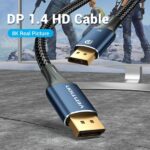 Cavo Vention DisplayPort maschio a DisplayPort maschio 1.4 8K - 3 m - intrecciato - colore blu - immagine 2
