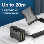 Vention Pack 2 Adattatore HDMI femmina a HDMI femmina 4K 2.0 - Colore nero - immagine 2