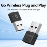 Vention Adattatore USB Bluetooth 5.4 - Portata 20 m - Colore nero - immagine 2