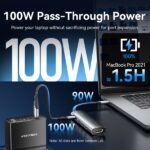 Vention Docking Station 5 in 1 USB-C a HDMI/3xUSB3.0/USB-C PD 100W - 0,15 m - Colore grigio - immagine 5