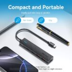 Vention HUB 5 in 1 da USB-C a 2xUSB-C 3.2 Gen2/2xUSB-A 3.2 Gen2/USB-C 10G - 0,15 m - Colore nero - immagine 3