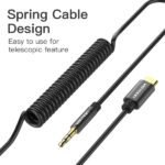 Cavo Vention da USB-C a jack 3,5 maschio - 1,5 m - intrecciato - colore nero - immagine 4