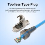 Vention Connettore per cavo di rete RJ45 Cat.6 FTP - Senza attrezzi - Colore grigio - immagine 4