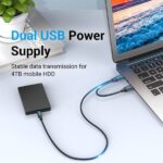 Cavo Vention USB-C a 2xUSB-A 2.0 3A - 1 m - Colore nero - immagine 5