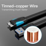 Cavo USB 3.0 maschio a MicroUSB maschio Vention - 1,5 m - Colore nero - immagine 4