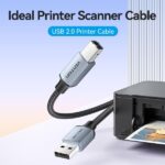Cavo stampante Vention USB 2.0 maschio a USB-B maschio - 5 m - intrecciato - colore grigio - immagine 2