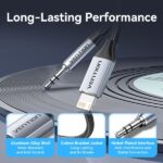 Vention Convertitore da Lightning maschio a jack 3,5 maschio - 1 m - intrecciato - colore grigio - immagine 3