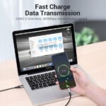 Cavo Vention da USB-A 2.0 a USB-C 2.0 5A 100W - 2 m - intrecciato - colore grigio - immagine 5