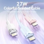 Cavo Vention da USB-C a Lightning 3A 27W - 1 m - intrecciato - colore nero - immagine 2