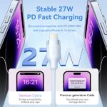 Cavo Vention da USB-C a Lightning 3A 27W - 1 m - intrecciato - colore nero - immagine 4