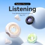 Vention Tiny T17 Auricolari Bluetooth 5.3 con custodia di ricarica - True Wireless - 6 ore di autonomia - LED - Colore beige - immagine 2