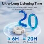 Vention Tiny T17 Auricolari Bluetooth 5.3 con custodia di ricarica - True Wireless - 6 ore di autonomia - LED - Colore beige - immagine 3