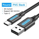 Cavo Vention da USB-C 2.0 a USB-A 3A 60W - 1 m - Colore blu navy - immagine 5