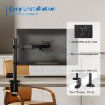 Ewent Supporto per monitor da 13-34"- VESA massimo 100x100 - Peso massimo 9 kg - Colore nero - immagine 5