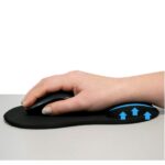 Tappetino per mouse in gel con poggiapolsi Ewent - 240x21x212 mm - Colore nero - immagine 4