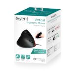 Mouse con cavo Ewent - Mouse verticale - 1000 dpi - Lunghezza cavo 1,25 m - Ergonomico - Colore nero - immagine 4