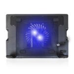 Supporto per laptop Ewent - Ventola grande silenziosa fino a 17" - 2 porte USB - Colore nero - immagine 2
