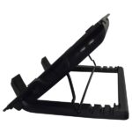 Supporto per laptop Ewent - Ventola grande silenziosa fino a 17" - 2 porte USB - Colore nero - immagine 3