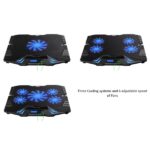 Supporto per laptop Ewent - 5 ventole silenziose fino a 17" - 2 porte USB - 5 velocità della ventola - 2 modalità di raffreddamento - Colore nero - immagine 4