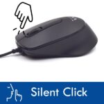 Mouse con cavo Ewent - Mouse da ufficio - 1000 dpi - Lunghezza cavo 1,35 m - Colore nero - immagine 4