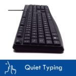 Tastiera da ufficio con cavo Ewent - 104 tasti - Cavo USB-A da 1,35 m - Colore nero - immagine 3