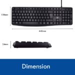 Tastiera da ufficio con cavo Ewent - 104 tasti - Cavo USB-A da 1,35 m - Colore nero - immagine 4