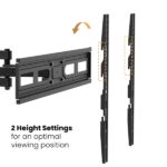 Ewent Supporto a parete per TV da 37" a 80" - Movimento completo - 3 perni - VESA massimo 600x400 - Colore nero - immagine 4