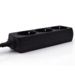 Ewent Ciabatta elettrica 3 prese - 16A Presa Schuko - Colore nero - immagine 5