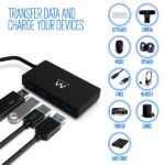 Ewent Hub USB3.2 Gen 1 USB-A a 4 porte - Alimentato tramite USB - Colore nero - immagine 4