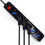 Ewent Ciabatta elettrica - 6 prese - Versione Schuko - 16A con interruttore on/off - Protezione da sovraccarico - Cavo da 1,5 m - Colore nero - immagine 4