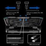 6" - 6 ventole silenziose - 6 velocità - LED RGB - Colore nero