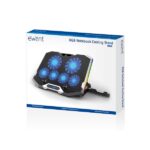 Ewent Supporto per laptop fino a 15,6" - 6 ventole silenziose - 6 velocità - LED RGB - Colore nero - immagine 4