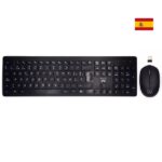 Ewent Pack Wireless 2.4hz KB+MOUSE - Tastiera da ufficio con 13 tasti multimediali - Mouse da viaggio - 1000 dpi unico - Ricevitore USB-A - 2 batterie AA (incluse) - Colore nero - immagine 2