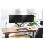 Ewent Supporto da scrivania per 2 monitor da 13-34" - VESA massimo 100x100 - fino a 9 kg - Colore nero - immagine 5