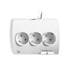 Ewent Ciabatta elettrica - 5 prese - Versione Schuko - 16A -  2 porte USB - Cavo da 1,5 m - Colore bianco - immagine 4