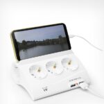 Ewent Ciabatta elettrica - 5 prese - Versione Schuko - 16A -  2 porte USB - Cavo da 1,5 m - Colore bianco - immagine 5