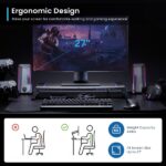 Ewent EW1268 Supporto estensibile per monitor RGB - Pieghevole con cassetto e supporto per smartphone - HUB USB 3.0 a 4 porte - Colore nero - immagine 4