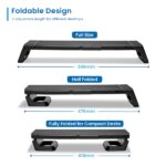 Ewent EW1268 Supporto estensibile per monitor RGB - Pieghevole con cassetto e supporto per smartphone - HUB USB 3.0 a 4 porte - Colore nero - immagine 5