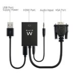 Ewent EW9866 Convertitore da VGA a HDMI con audio - Risoluzione massima di 1920 x 1200 pixel - Nessun driver - Colore nero - immagine 2