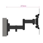 Ewent EW1522 Supporto a parete per TV - 3 punti di articolazione - Supporta fino a 42" - 20 kg - Colore nero - immagine 2