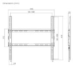 Ewent EW1502 Supporto da parete fisso per TV, da 32" a 70" - Peso massimo 45 kg - Colore nero - immagine 5