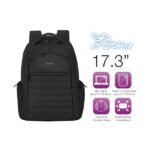 Ewent EW2528 Zaino Urban Notebook - fino a 17" - 5 scomparti - Materiale impermeabile - Colore nero - immagine 4