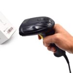 Ewent EW3400 Lettore di codici a barre 1D laser - Connettore USB - 150 letture al secondo - Base vivavoce - Colore nero - immagine 3
